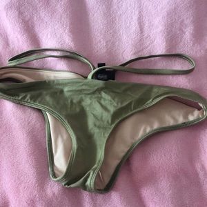 Green bathing suit bottoms